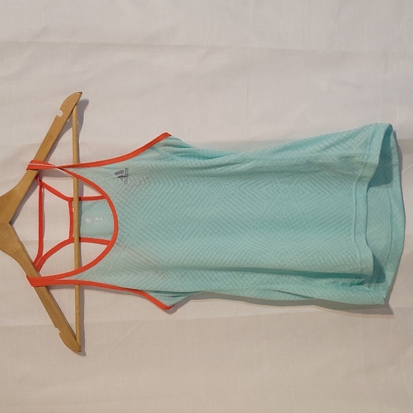 adidas Tops - Adidas Supernova blue sheer racer back tank women's extra small